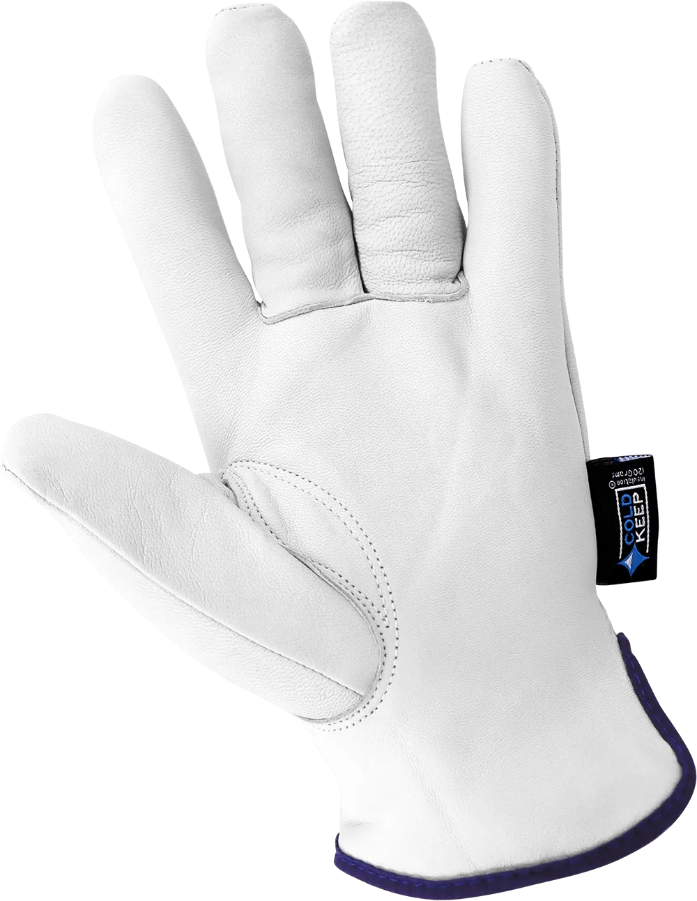 Global Glove Premium-Grade Goatskin Insulated Drivers Gloves - White