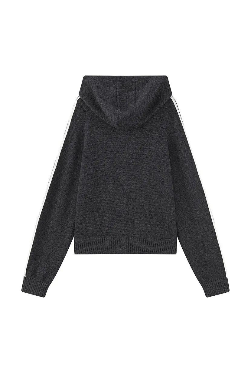 Gracel Wool Hoodie - Charcoal