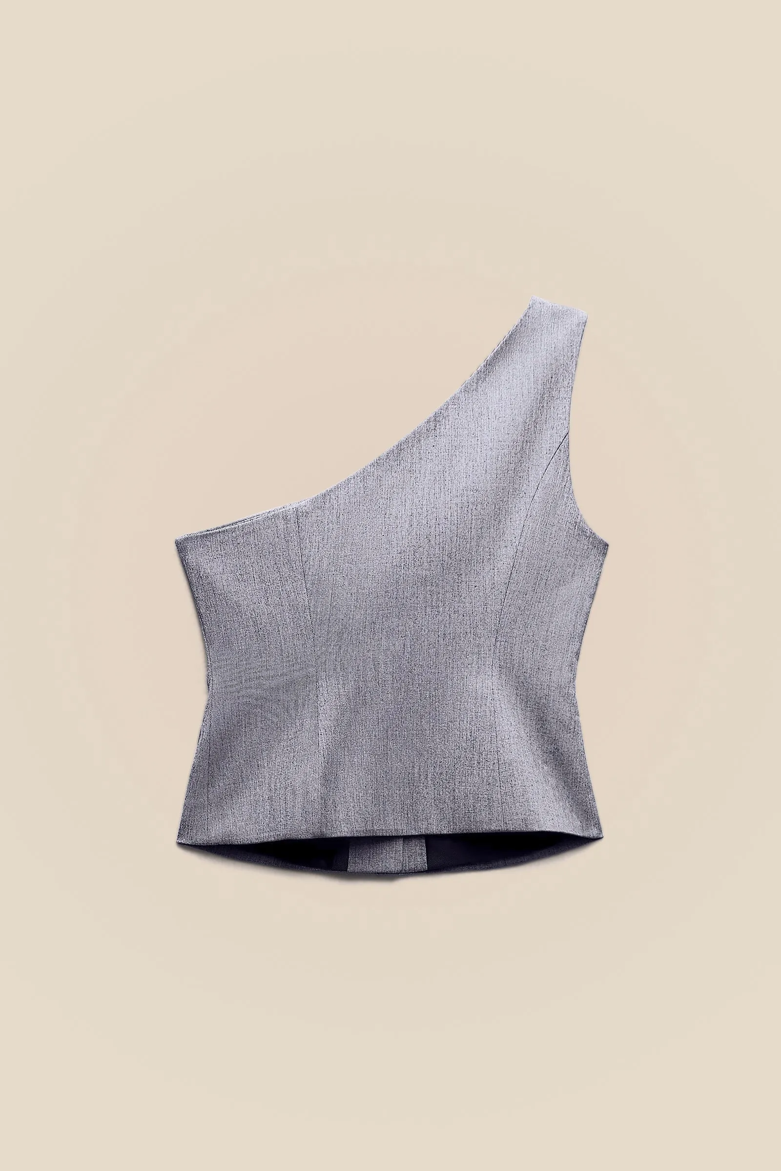 Grey Modern Edge Vest