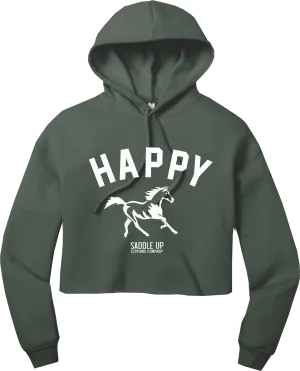 Happy Crop Hoodie