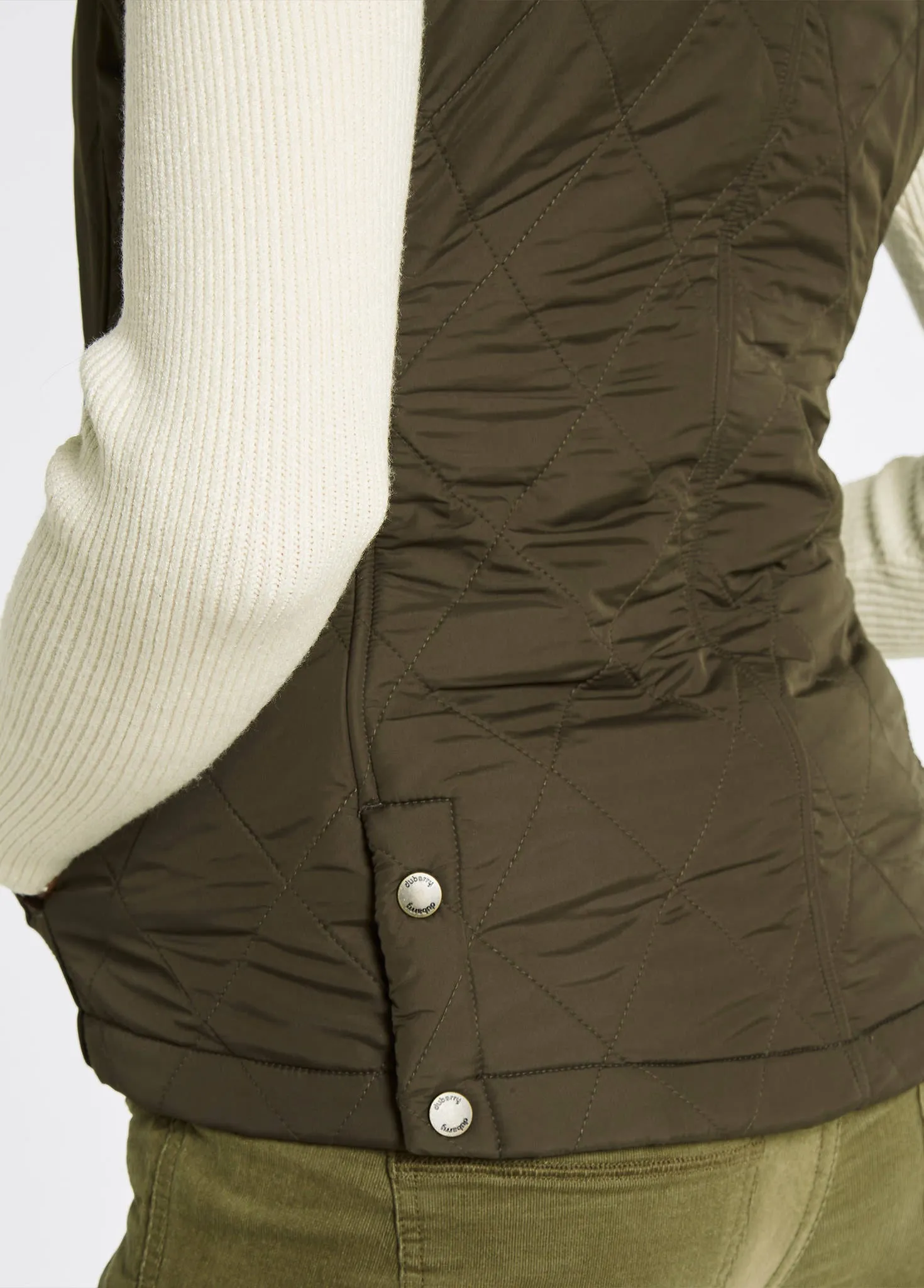 Heywood Women’s Quilted Gilet- Olive