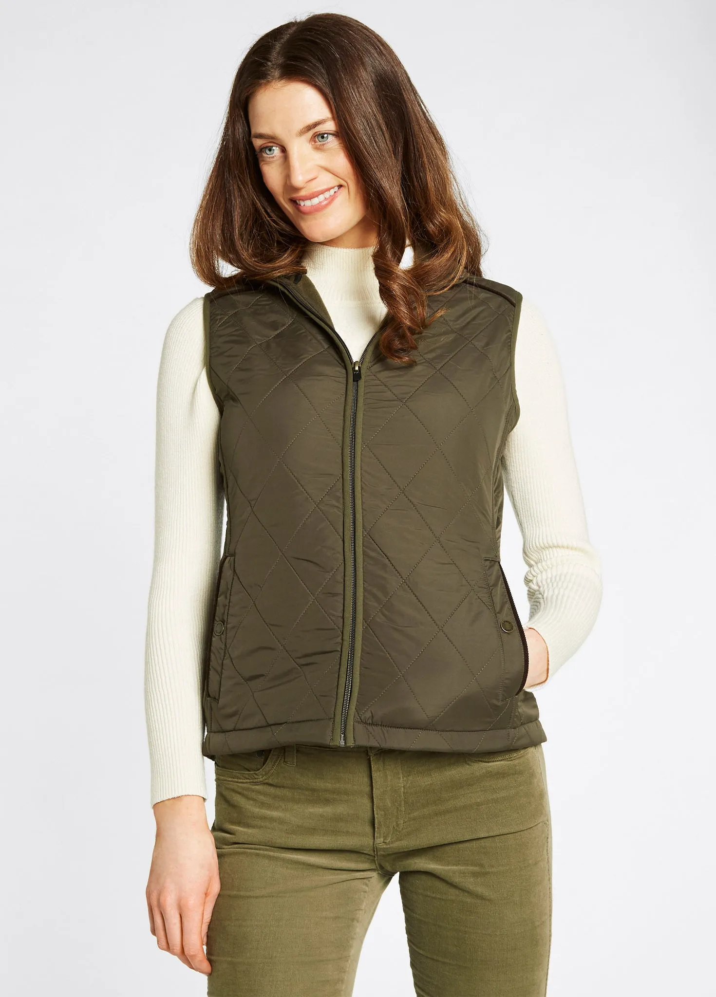 Heywood Women’s Quilted Gilet- Olive