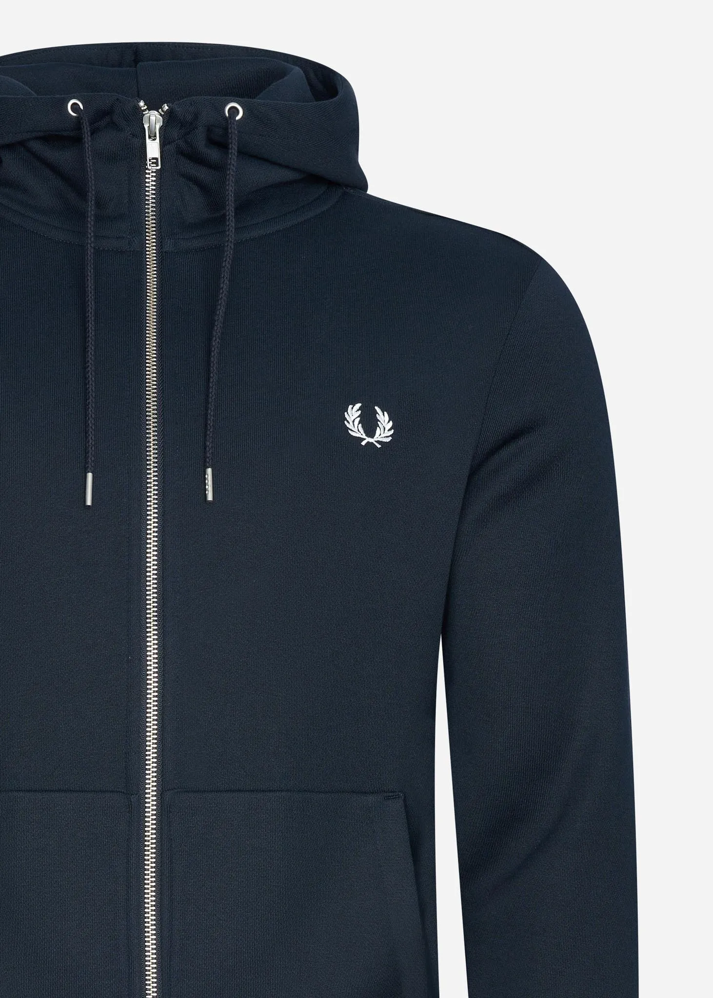 Hooded zip-through sweatshirt - navy