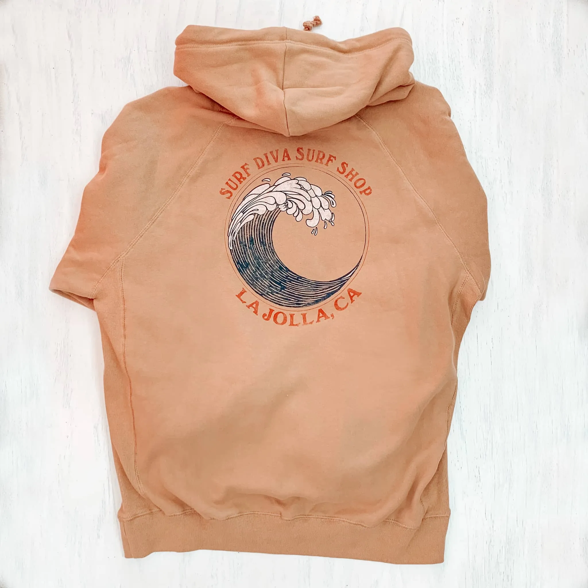 HOODIE SWEATSHIRT with SURF DIVA SURF SHOP - Surf Team (brown)