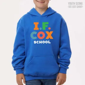 I.F. Cox School Type Design YOUTH Pullover Hoodie (IFCT004-3322)