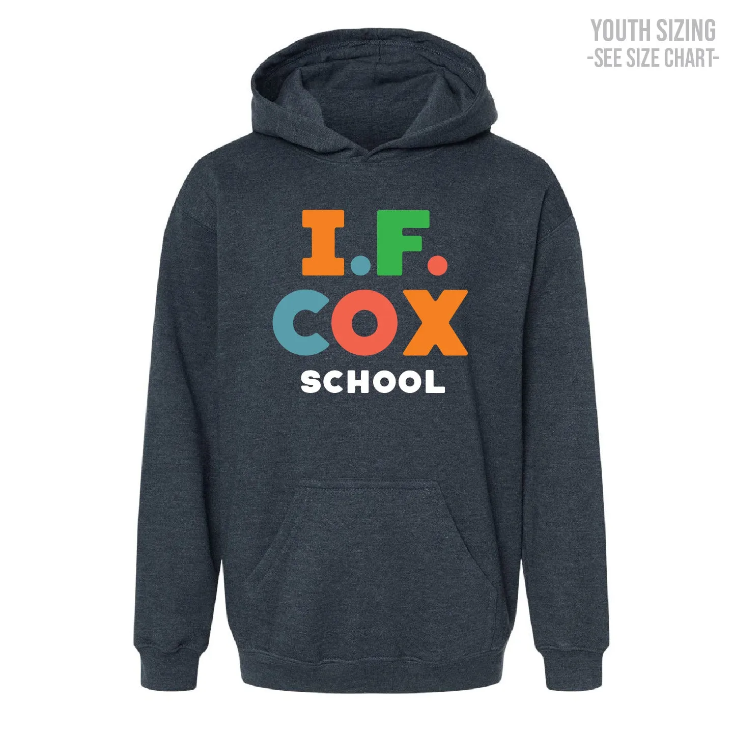 I.F. Cox School Type Design YOUTH Pullover Hoodie (IFCT004-3322)