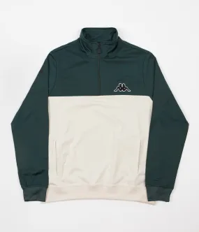 Kappa Kontroll Half Zip Jacket - Dark Green / Light Beige