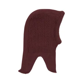 Knit Wool Balaclava: Vineyard Wine