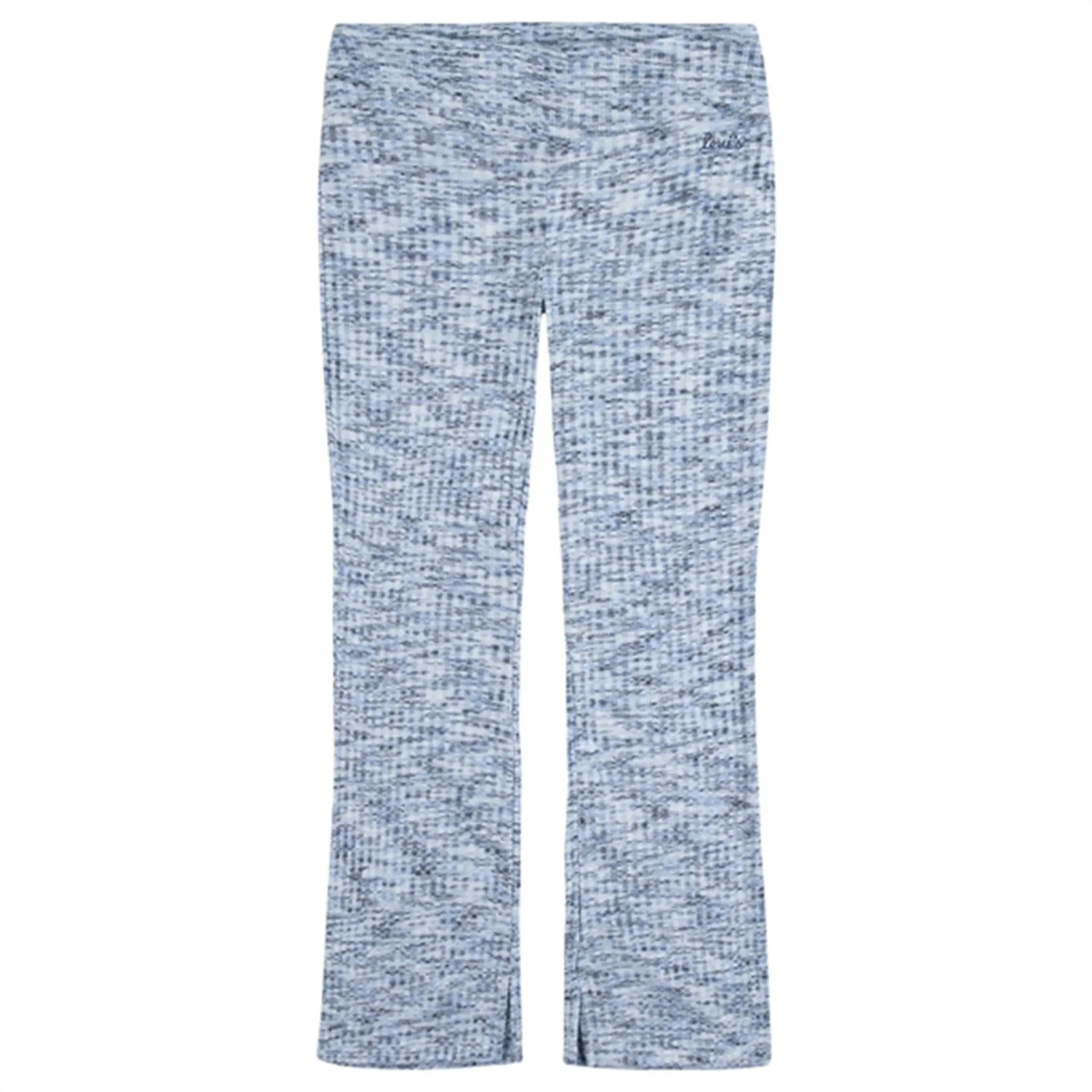 Levi's Space Dye Flared Knit Pants Crown Blue