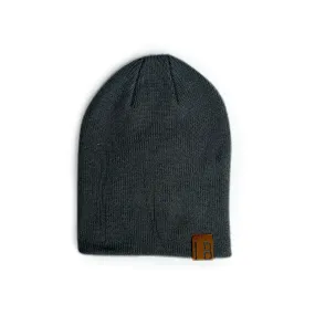 Little Bipsy Knit Beanie - Pewter