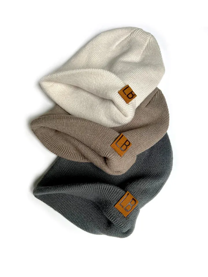 Little Bipsy Knit Beanie - Pewter