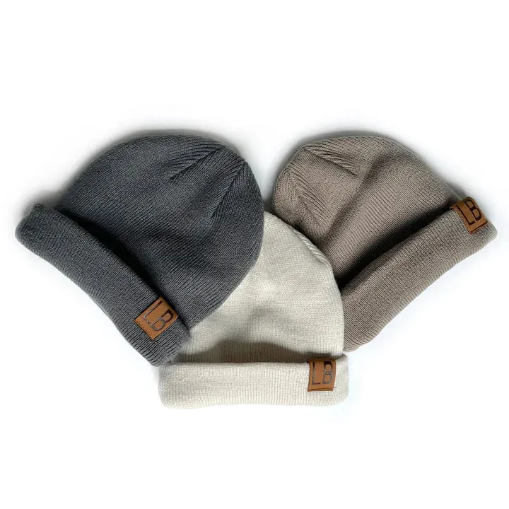 Little Bipsy Knit Beanie - Pewter