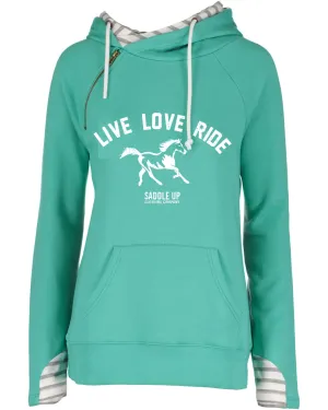 LIVE LOVE RIDE  DOUBLE LINED FASHION HOODIE