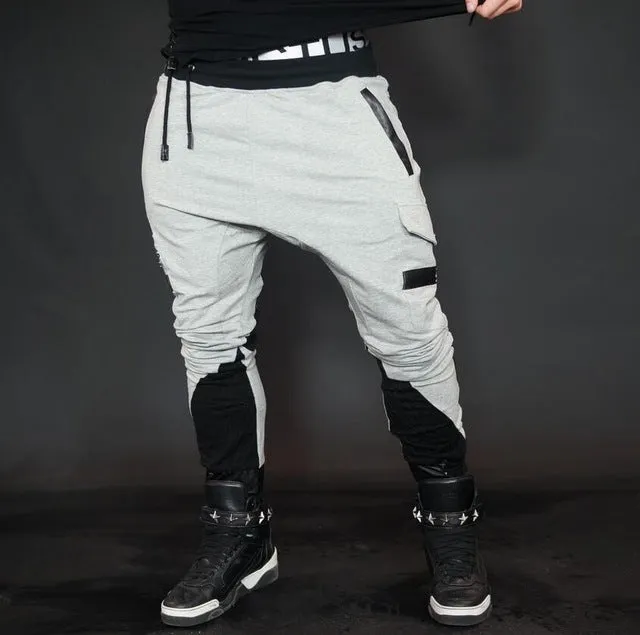 Men Long pants Cotton Men's gasp workout fitness Pants casual sweatpants jogger pants skinny trousers  Body Engineers