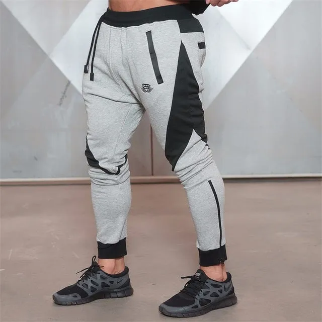 Men Long pants Cotton Men's gasp workout fitness Pants casual sweatpants jogger pants skinny trousers  Body Engineers