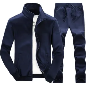 Men's Tracksuit Autumn Spring Jacket   Sweatpants 2 Pieces