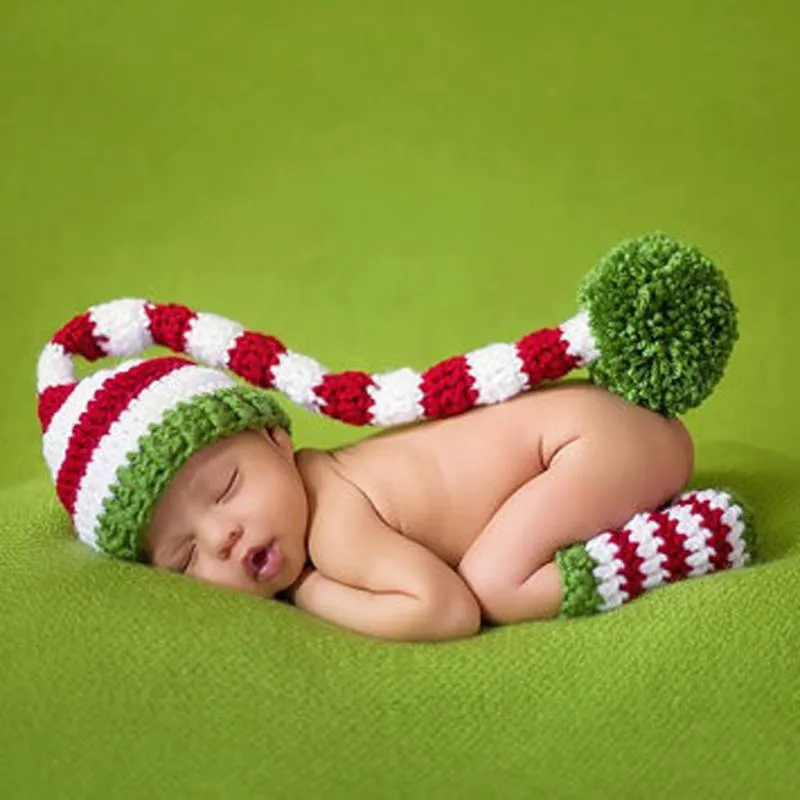 Newborn Hat Legging Crochet Knit Costume