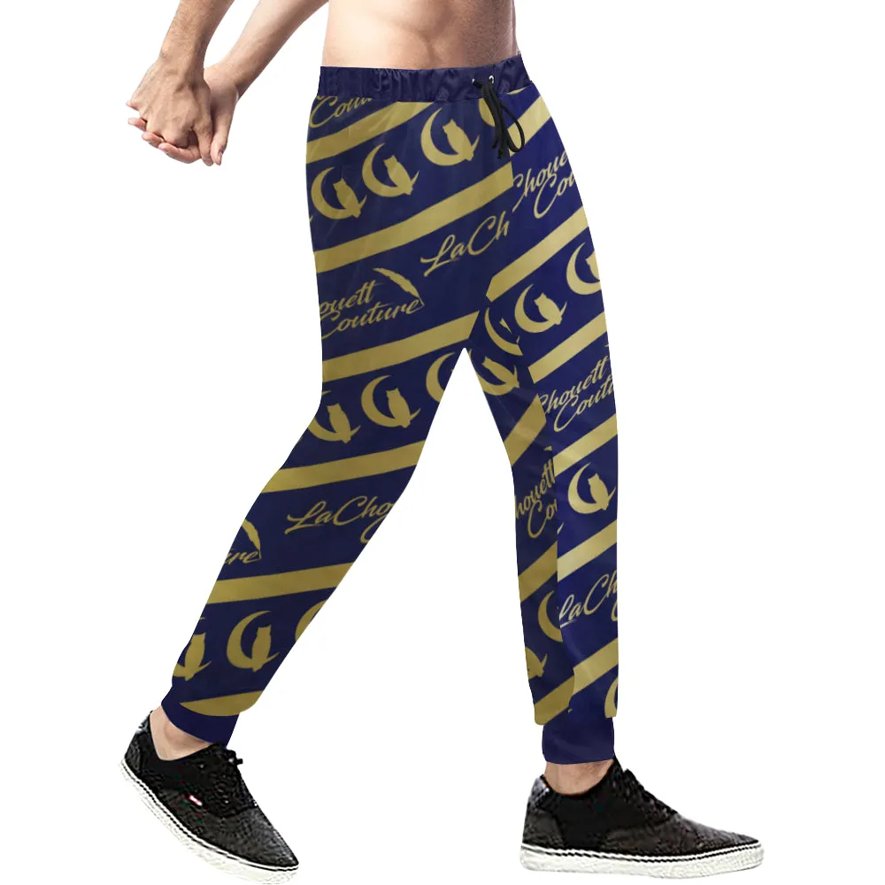 NICE ONE GLDBLU Men's All Over Print Sweatpants