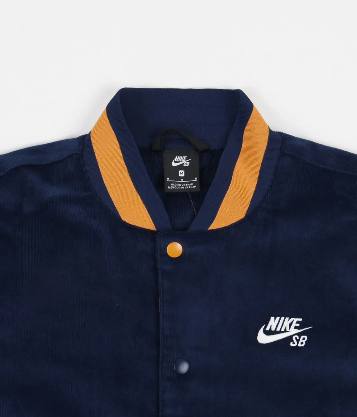 Nike SB Corduroy Bomber Jacket - Midnight Navy / Midnight Navy - Chutney - Sail