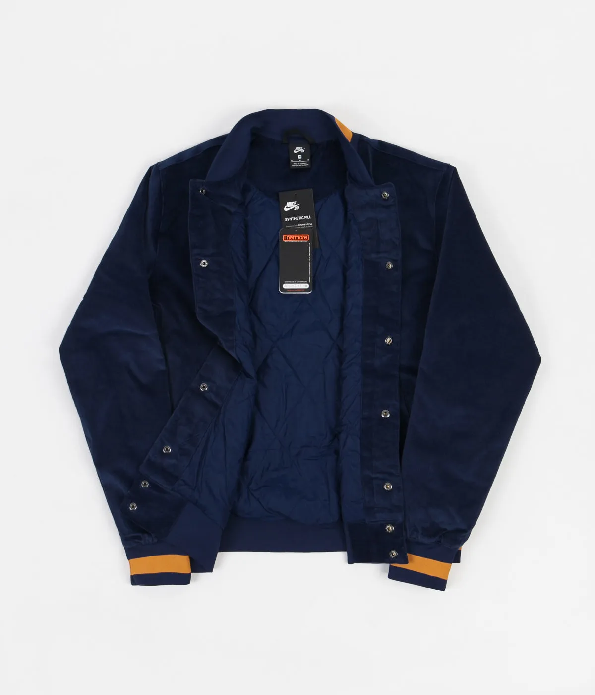 Nike SB Corduroy Bomber Jacket - Midnight Navy / Midnight Navy - Chutney - Sail