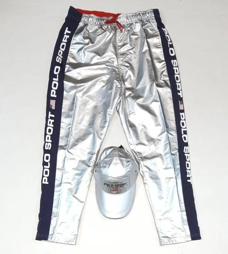 Nwt Polo Sport Silver Taped Pants