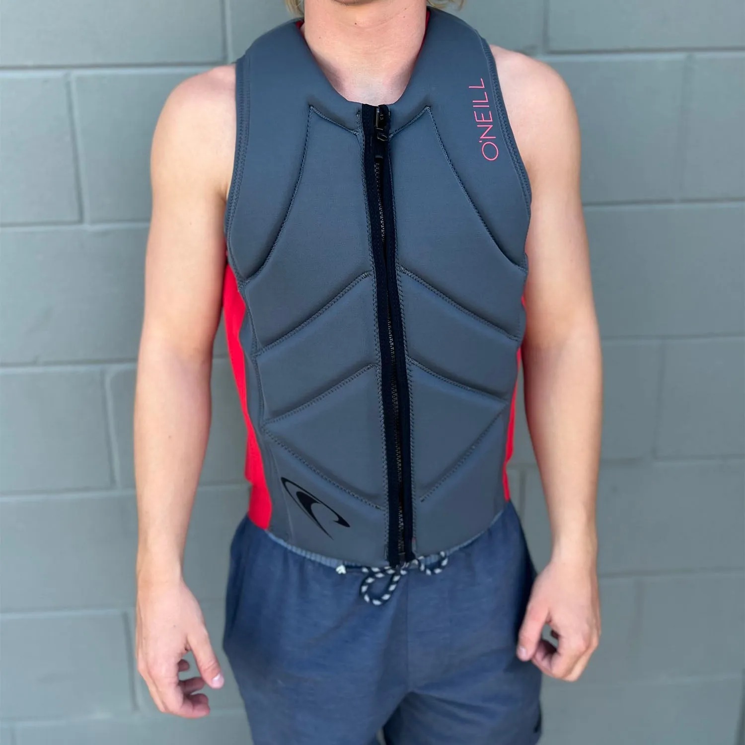 ONeill Slasher Comp Vest Graphite/Red