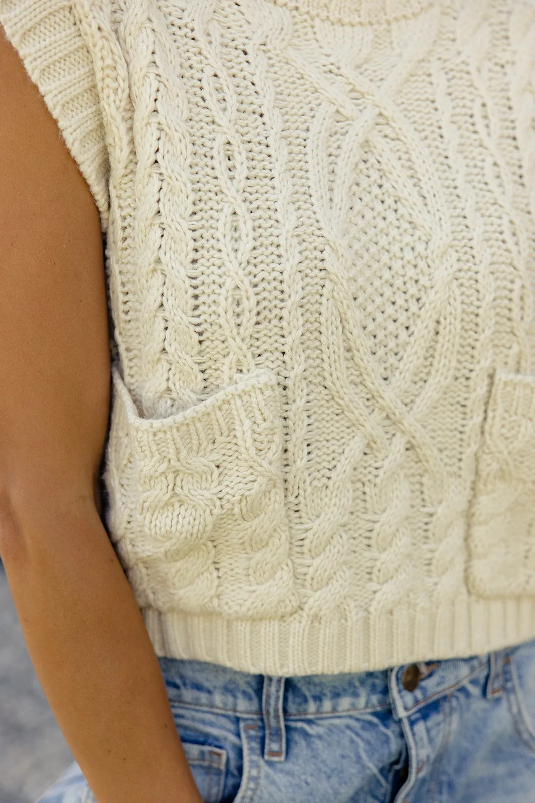 Organa Cable Knit Sweater Vest