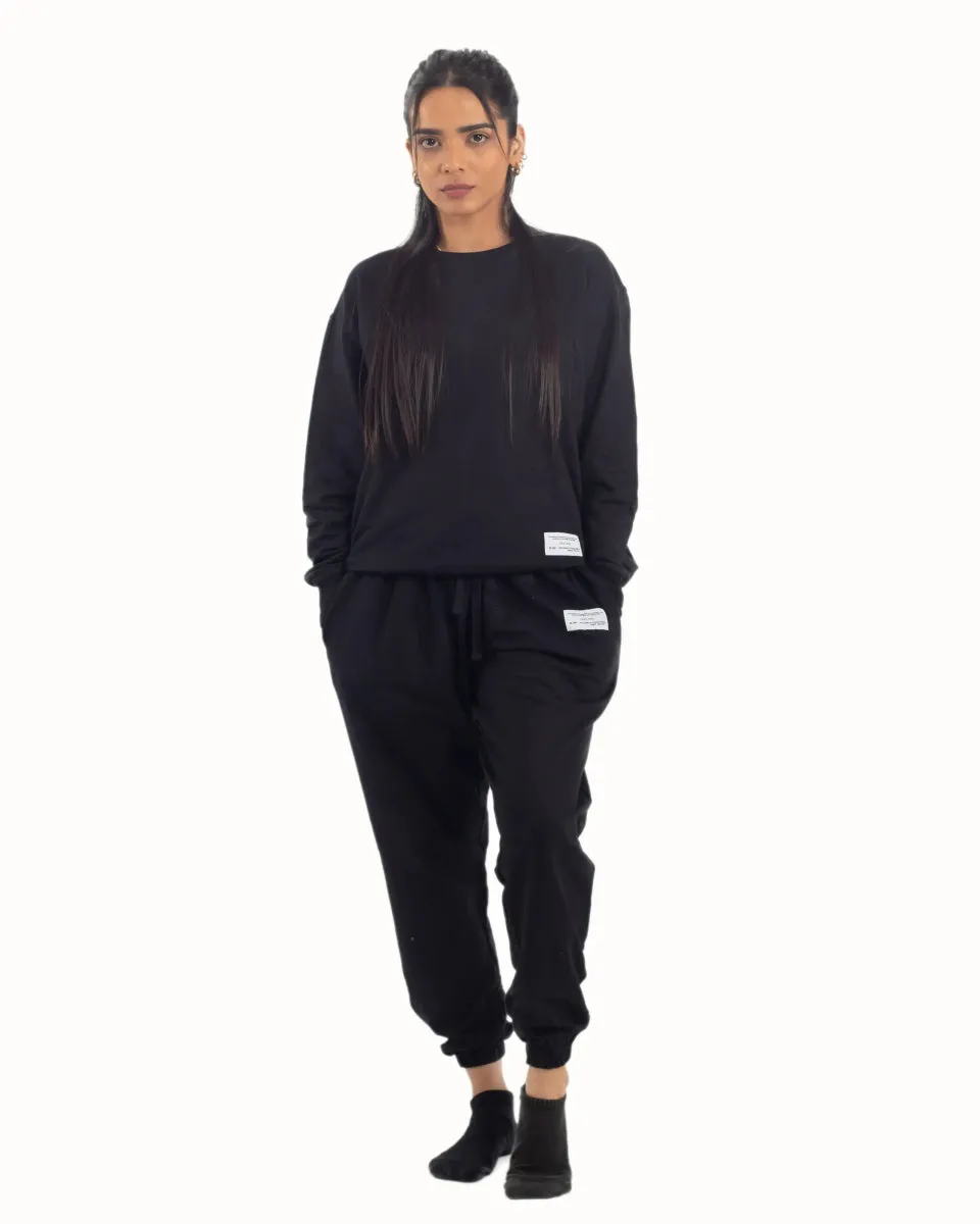 Organic Cotton Sweatsuit Unisex - COAL