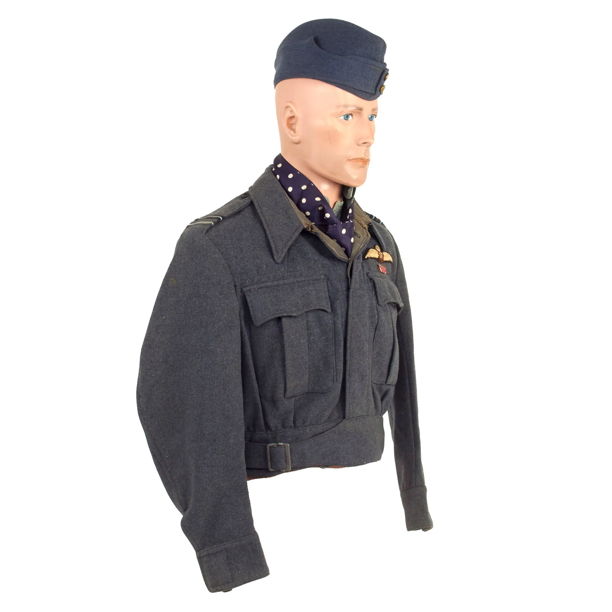 Original WWII British Royal Air Force Pilot’s Uniform Grouping Attributed to Flight Lieutenant C.C. Young- Air Force Cross Recipient