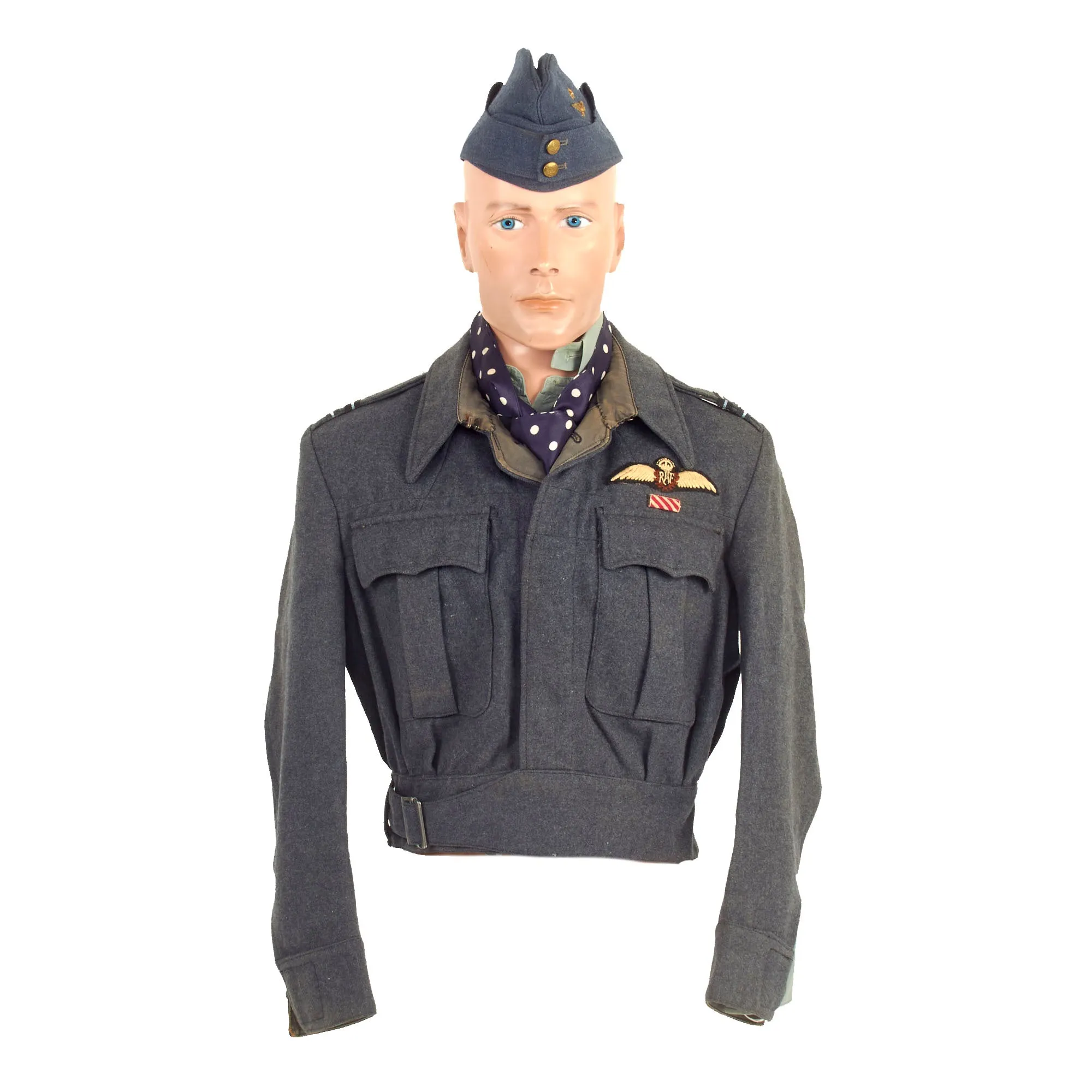 Original WWII British Royal Air Force Pilot’s Uniform Grouping Attributed to Flight Lieutenant C.C. Young- Air Force Cross Recipient