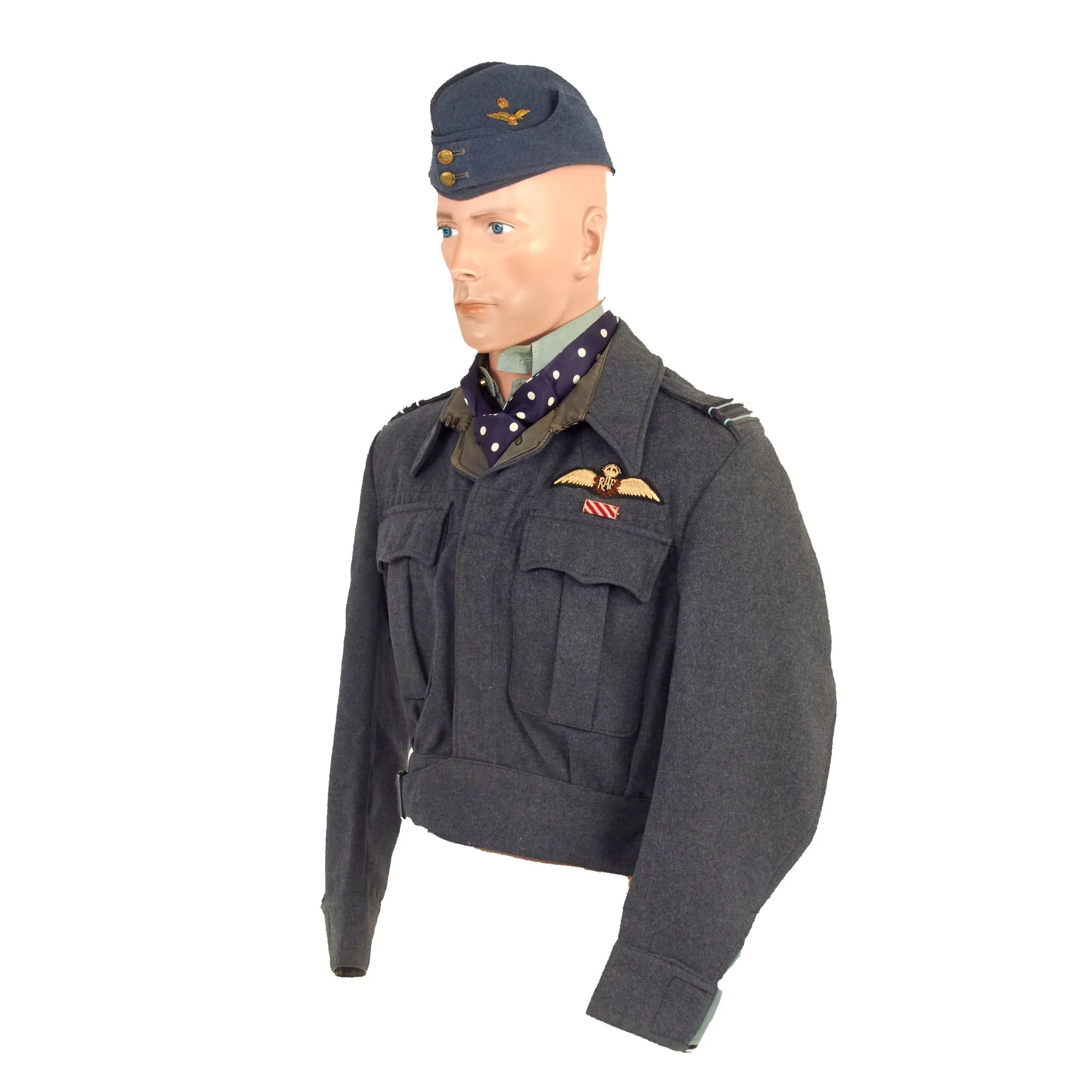 Original WWII British Royal Air Force Pilot’s Uniform Grouping Attributed to Flight Lieutenant C.C. Young- Air Force Cross Recipient