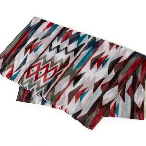 Patterns of Life Voile Scarf by Debra Sparrow© - NW Native Tribe Artist