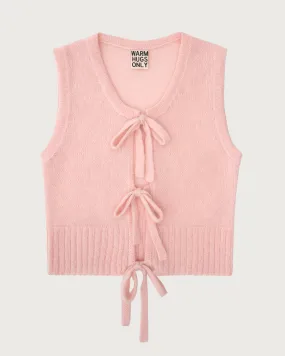 Pink bow vest