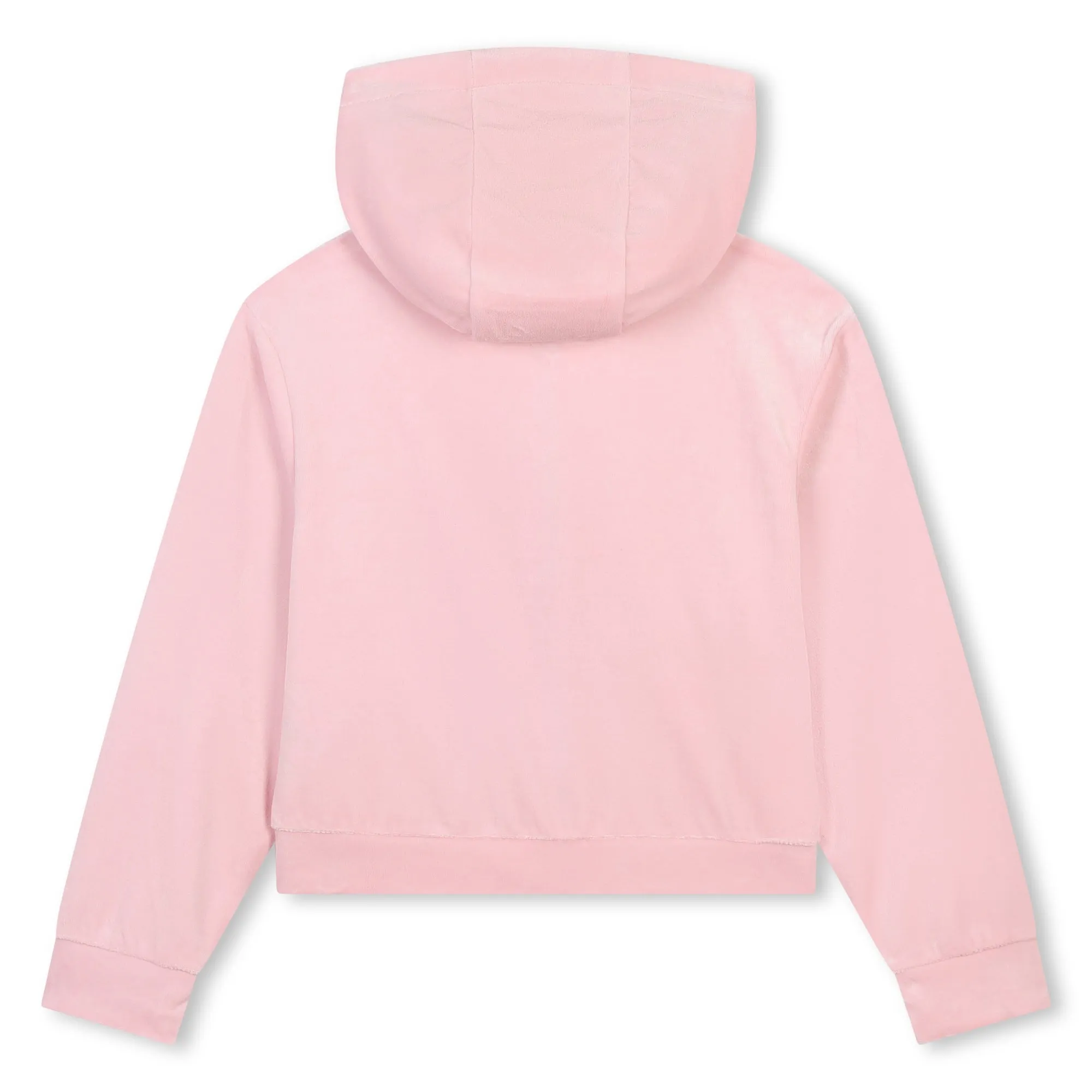 Pink Mini Me Velour Zip Up Hoodie