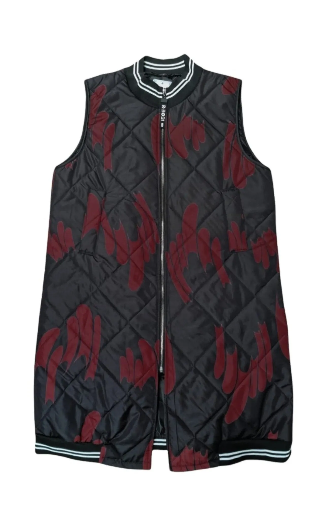 Printed Quilted 3/4 Gilet