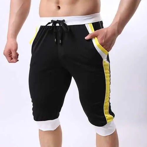 PRO Fitness Jogger Running Sweatpants Men's Casual Drawstring Sports Shorts