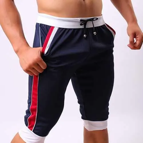 PRO Fitness Jogger Running Sweatpants Men's Casual Drawstring Sports Shorts