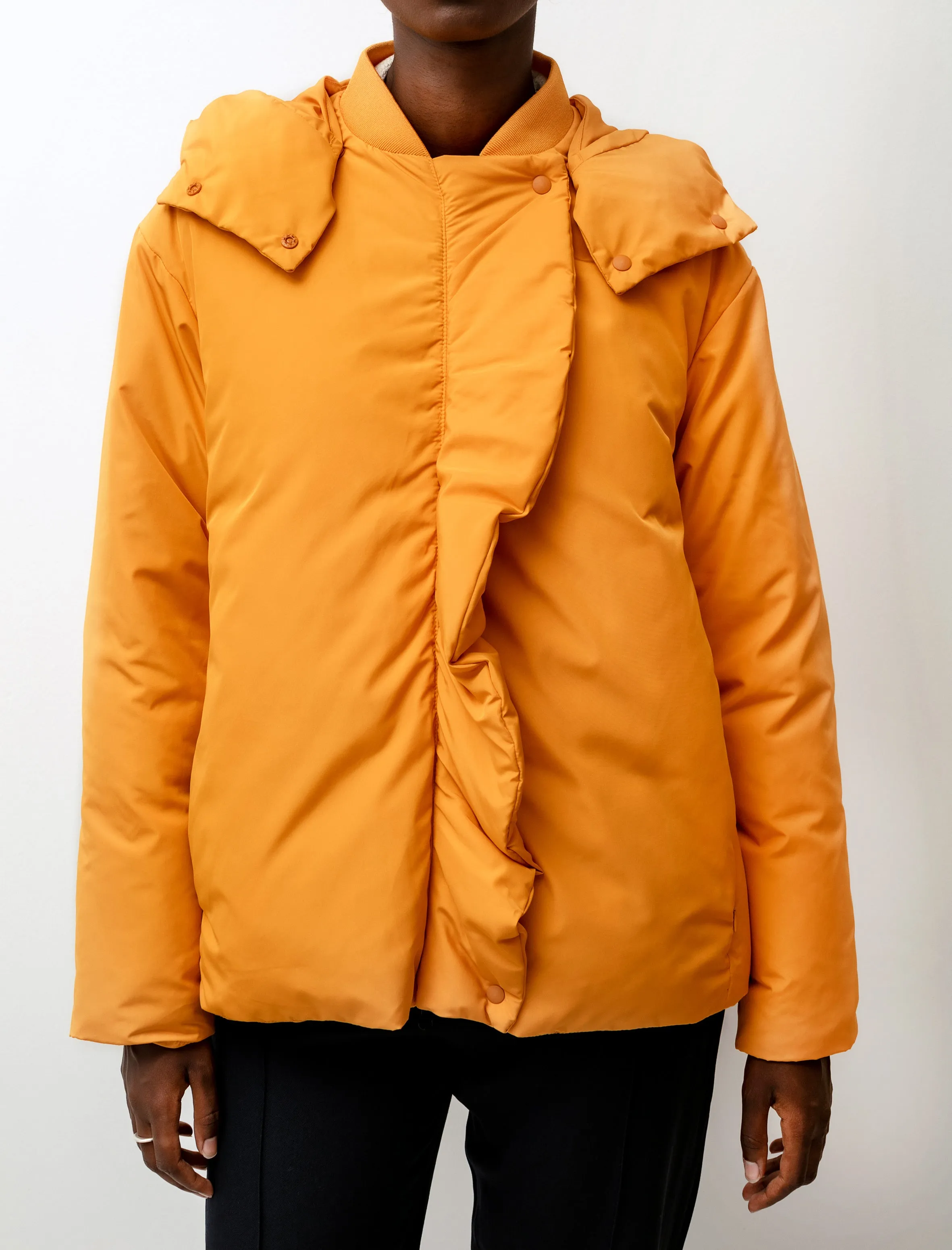 Puffer Hoodie Jacket Tangerine