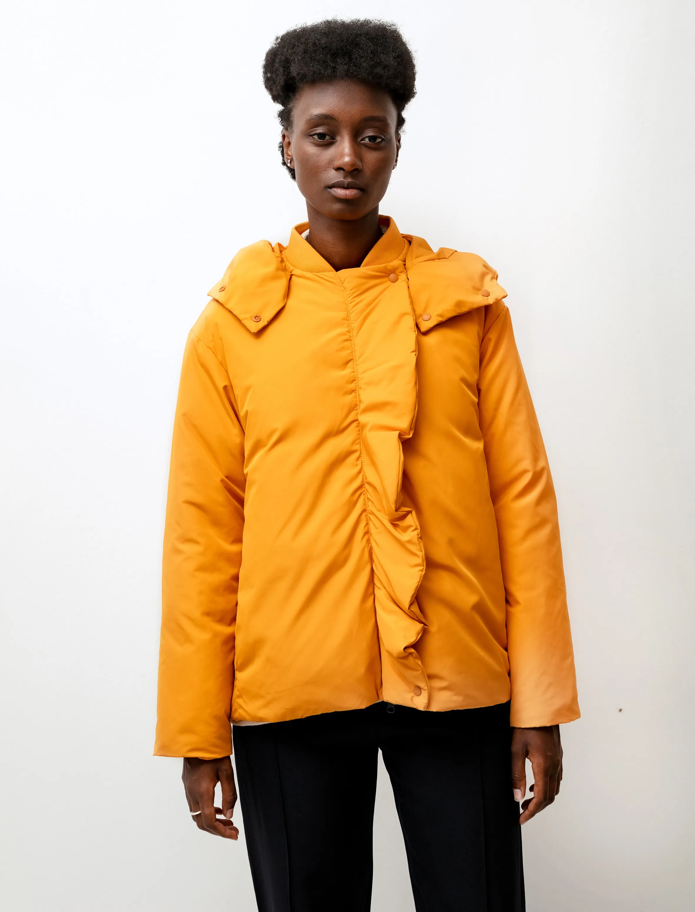 Puffer Hoodie Jacket Tangerine