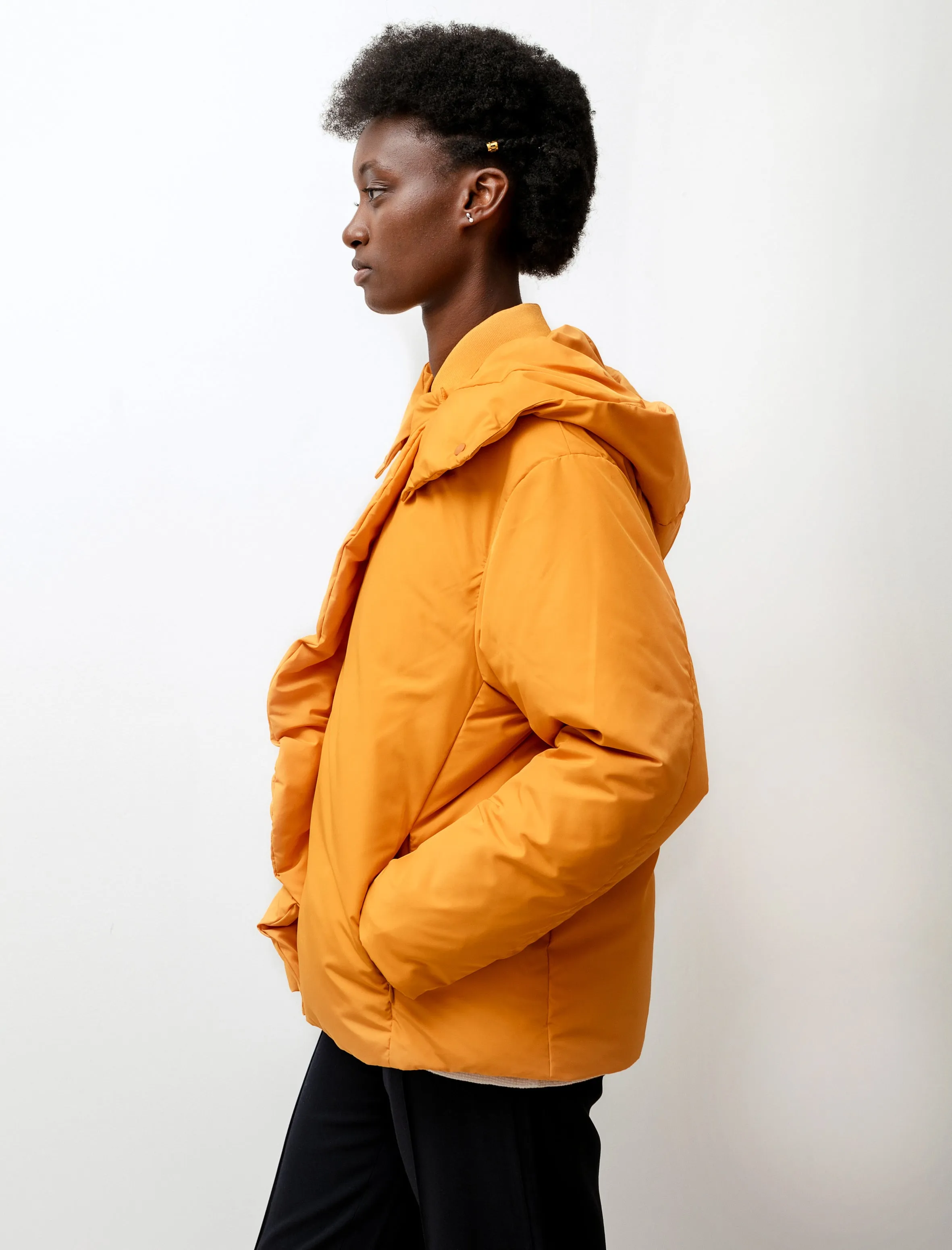 Puffer Hoodie Jacket Tangerine