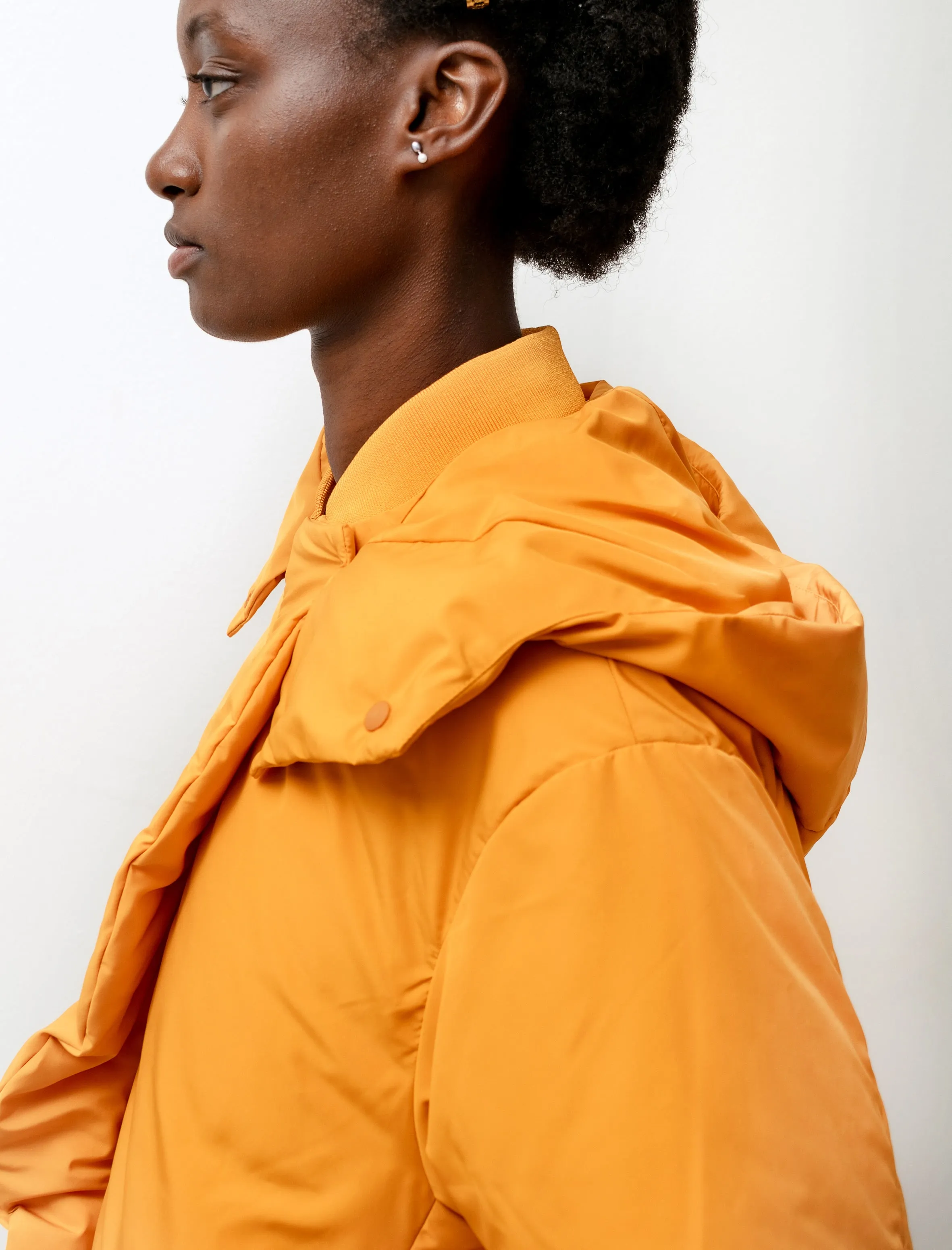 Puffer Hoodie Jacket Tangerine