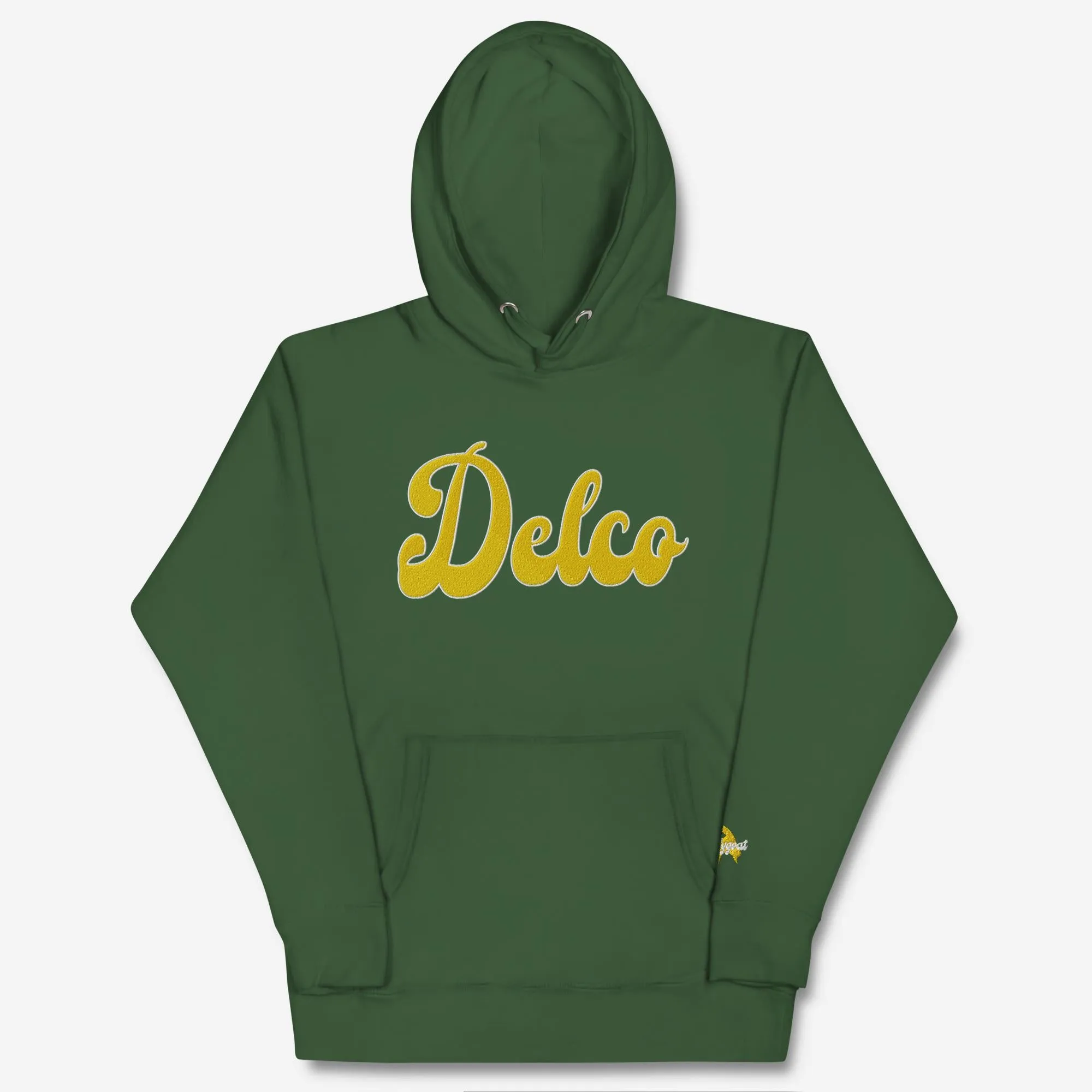 "Delco" Embroidered Hoodie