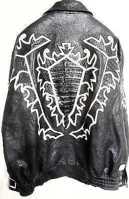 Safari Crocodile/Lambskin Bomber Jacket