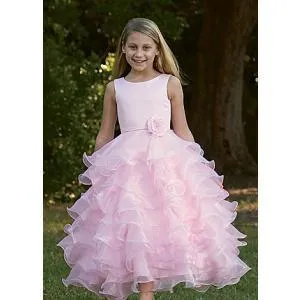 Sarah Louise Pink Ruffle Dress