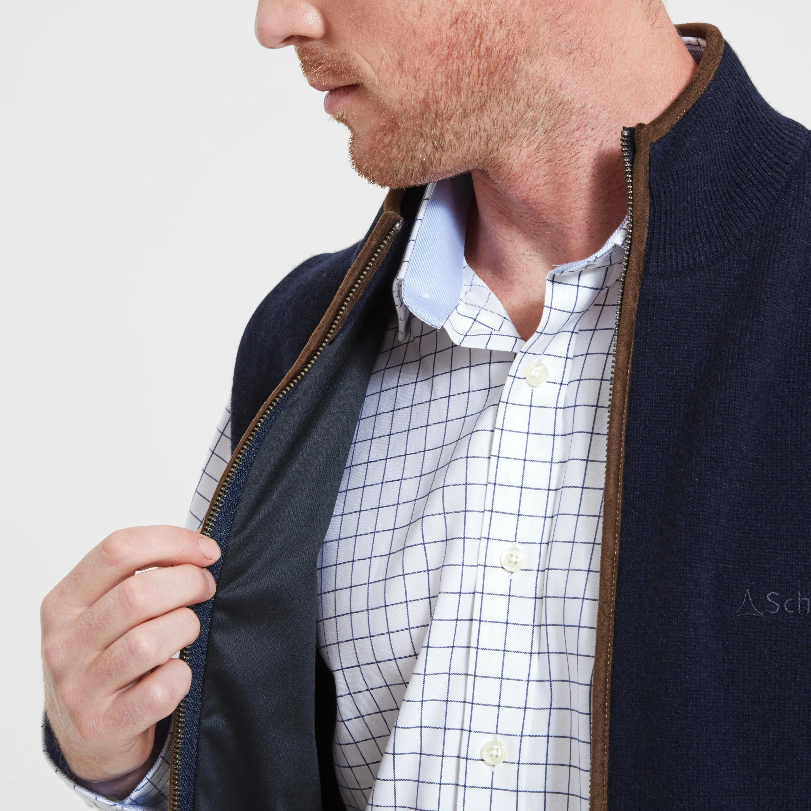 Schoffel Lambswool Aerobloc Gilet - Navy