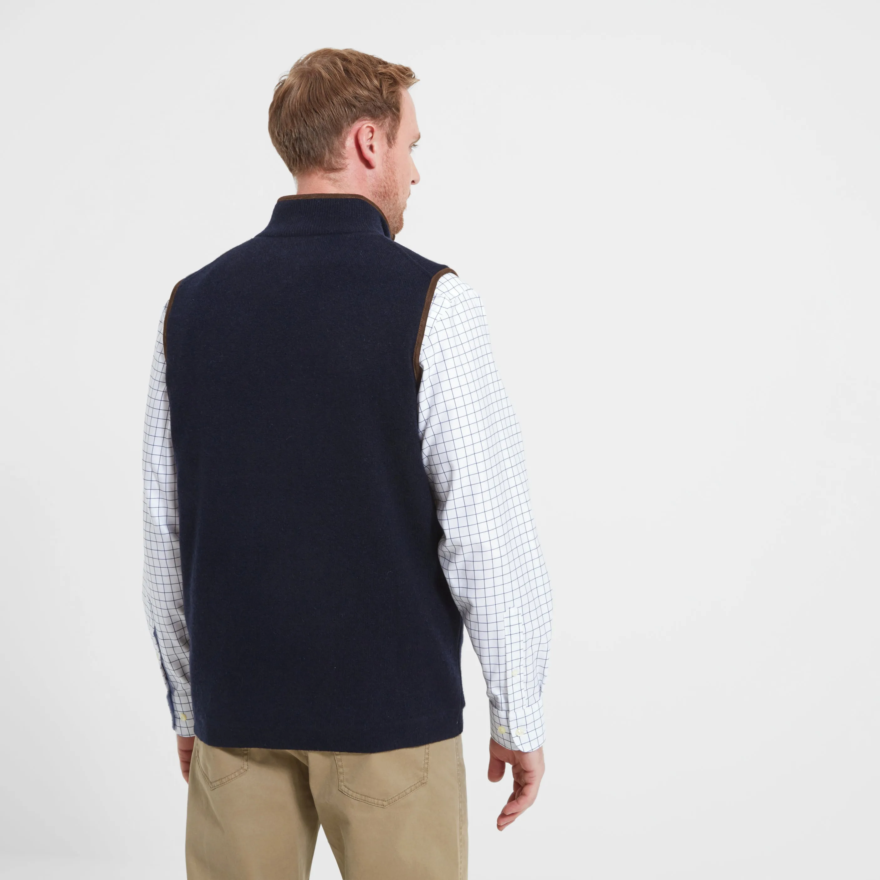 Schoffel Lambswool Aerobloc Gilet - Navy