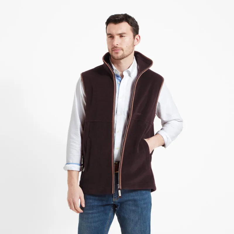 Schoffel Oakham Fleece Gilet - Port