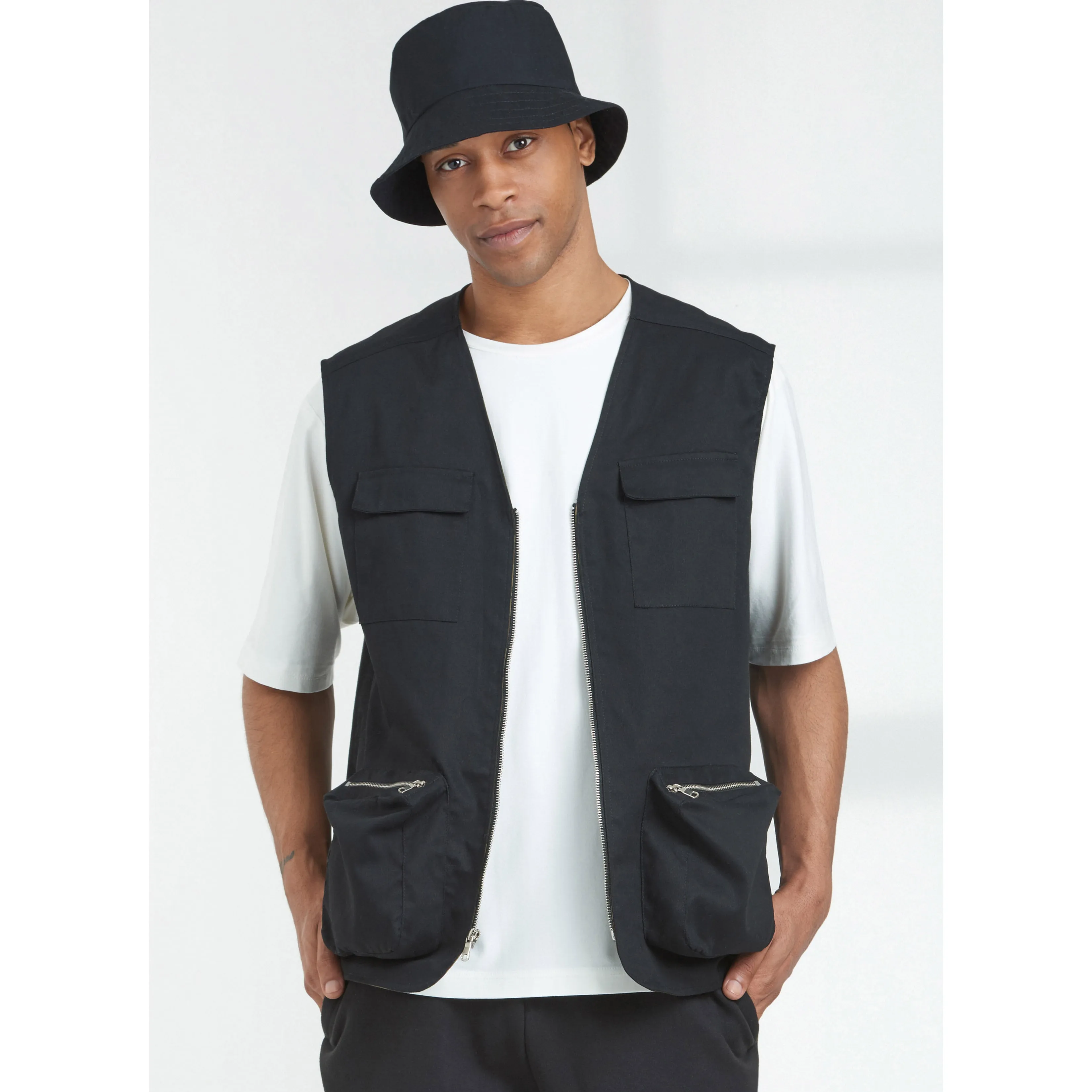 Simplicity Pattern S9651 Men's Knit Top Vest & Hat