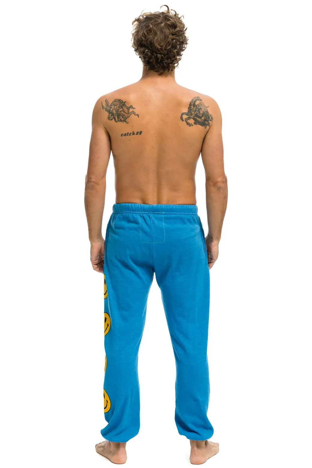 SMILEY 2 MENS SWEATPANTS - OCEAN