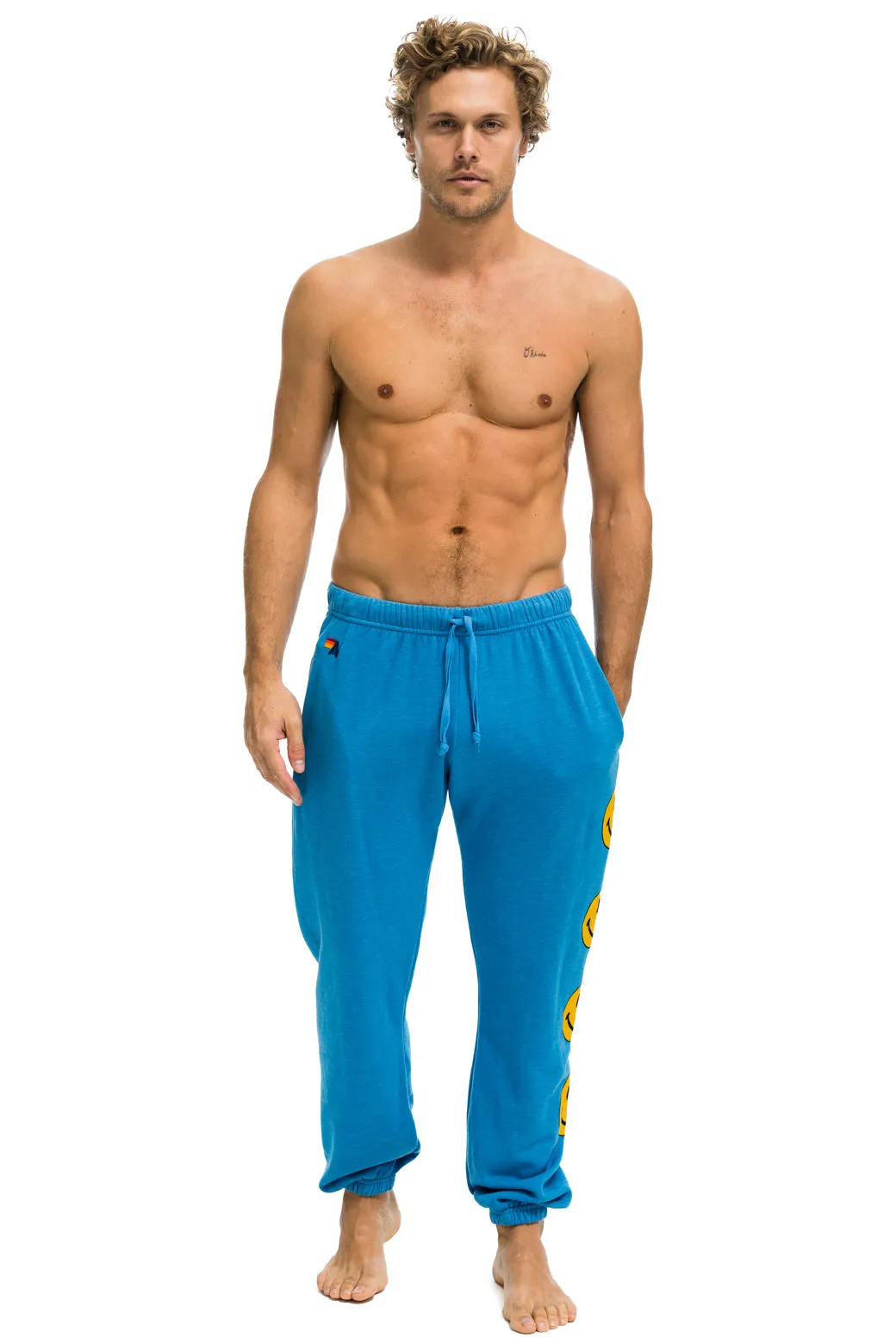 SMILEY 2 MENS SWEATPANTS - OCEAN